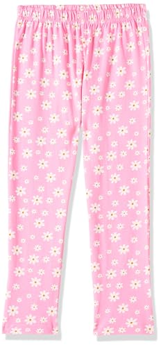 Image of T2F Girls Cotton Printed Oversized Fit Crop Top and Pant Pajama Set