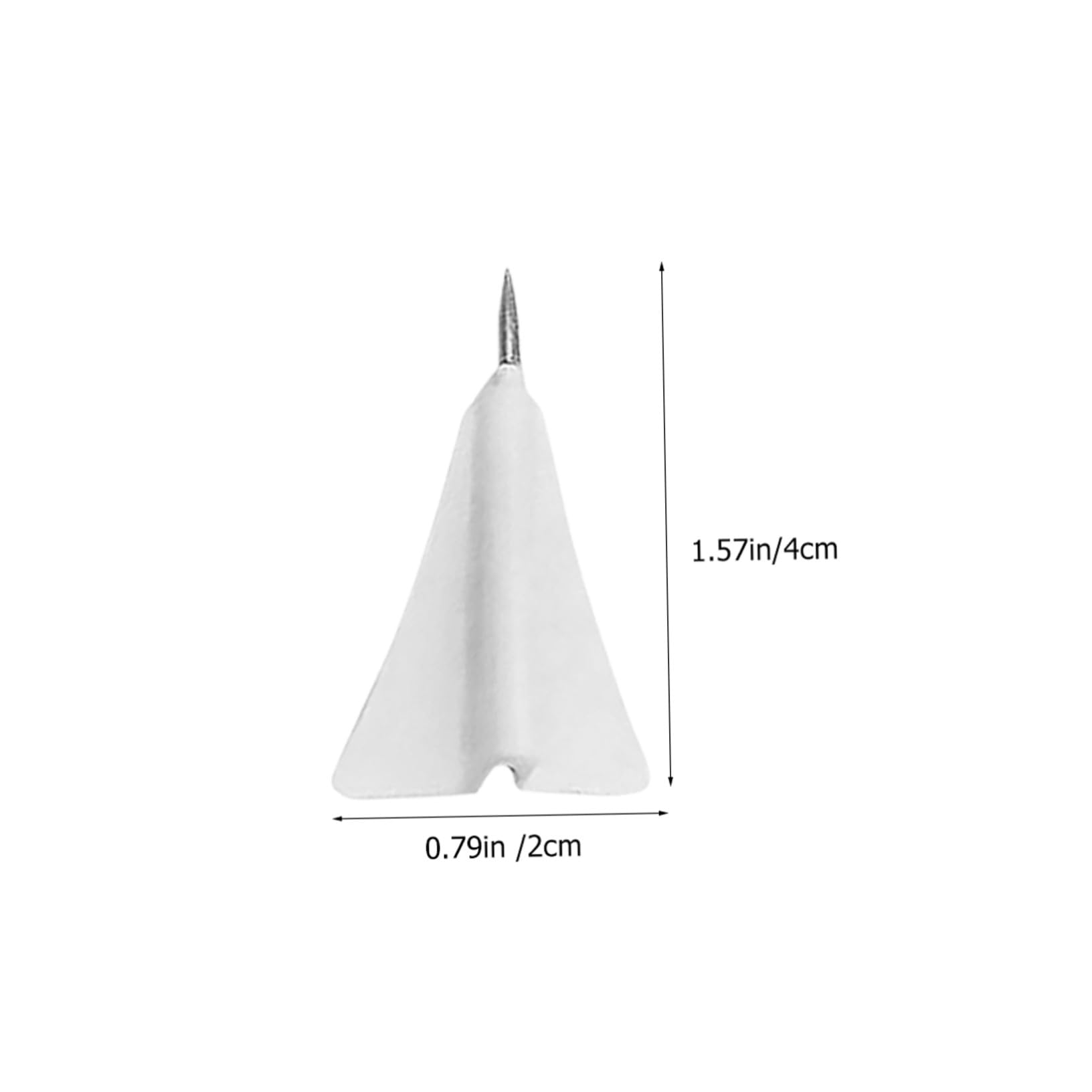 12 Pièces Punaises Avion Blanches en Abs et Acier, Épingles Polyvalentes Créatives et Délicates pour Cartes, Bureau et Accessoires Maison
