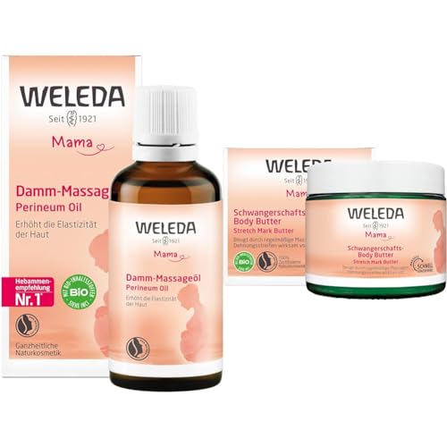 WELEDA Bio Mama Damm Massageöl - veganes Naturkosmetik Schwangerschaftsöl & Bio Mama...