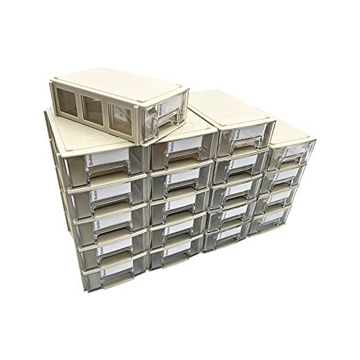 20-Piece Stackable Storage Drawer Set