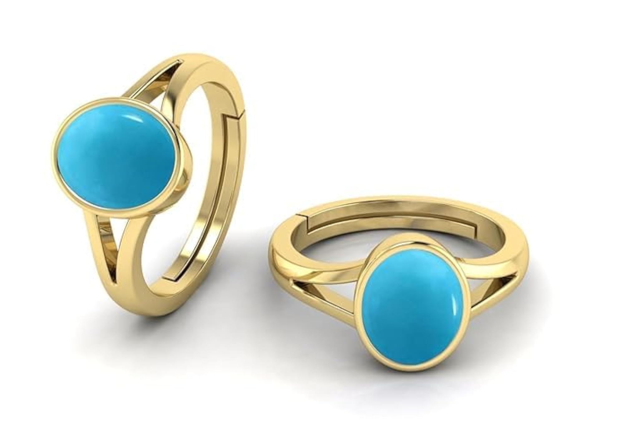 Original Turquoise Stone Ring for Men and Women