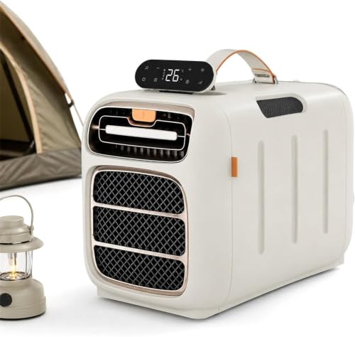 CYMYYDS 5121BTU Fast Cooling Outdoor Air Conditioner, Portable Heating & Cooling RV Tent Air Conditioner, AC/DC 24V 3 Wind Speeds, with Dehumidifier Timer