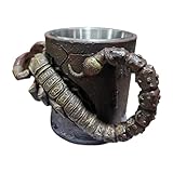 Manolyee Mugs Drôles | 300 Ml En Acier Inoxydable Et Résine, Vaisselle De Boisson Avec Effet 3D,Mug Scorpion Géant Pour Les Amateurs De Café - Pour Hommes Femmes Famille Amis Maison Bureau