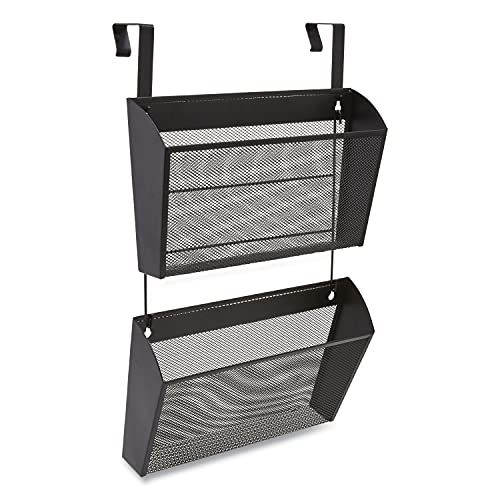 TRU RED Staples TR57580-CC 1-Pocket Mesh Letter Wall File, Black, 2/Pack