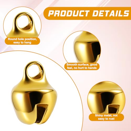Glöckchen 120 Stück Mini Glöckchen Bunt Glöckche zum Basteln Metallglöckchen Kleine Glöckche mit ösen Bastelglocken Für Weihnachten Deko DIY Schmuckherstellung Haustier Glocken