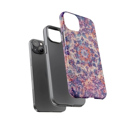 Évitez les rayures sur iPhone 14 Plus avec notre coque rigide tapis oriental violet - 3