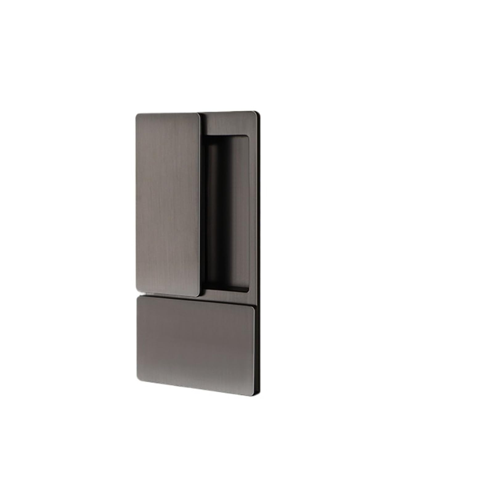 Sjloynwq Gray-Bk Silent Invisible Solid Wood Door Push Type Lock(Gray-Bk)
