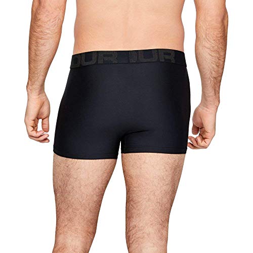 Under Armour Mens Tech 3-Inch Boxerjock 1-Pack , Black (001)/Pitch Gray , Medium #TOP3