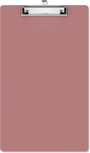 Portapapeles de tamaño legal, portapapeles de plástico de 8.5 x 14 pulgadas para abogados, profesores. Portapapeles largo con clip de perfil bajo,