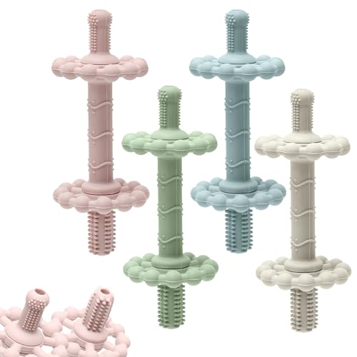 Image of 4 Pack Baby Teething Toys - Anti-Choking Design