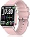 andfive Smartwatch, Reloj Inteligente Mujer con IP68 Monitor de Sueño y Pulsómetro, Reloj Deportivo Podómetro, Calorías, Pulsera de Actividad Inteligente 1.4" para iOS y Android, Hombre y Mujer(Rosa)