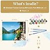 VETEB Paint by Numbers Kit for Adults Beginner Oleander Flowers Villa Monastero Lake Como Varenna DIY Painting by Numbers on Canvas Acrylic Oil Painting for Home Wall Decor Gifts 16"x20" #1
