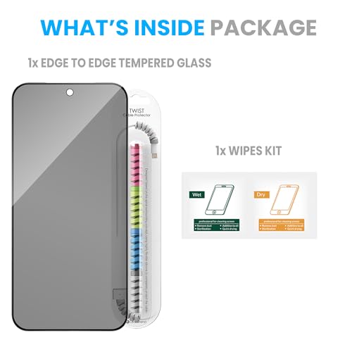 Image of FIRST MART Privacy Tempered Glass for Oppo Reno 15 Pro Mini With Cable Guard & Installation Kit | Anti-Spy 9H Screen Protector, Edge-to-Edge, Case-Friendly | Black