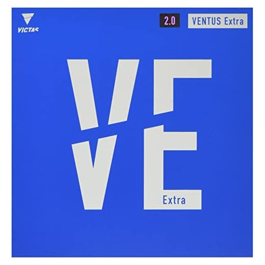 Victas 200030 Table Tennis Rubber Ventus Extra Black (0020) 1.8