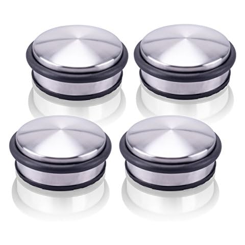 Juego de 4 topes para puerta de acero inoxidable de Danto®, diseño ultrarresistente Cover
