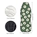 FUIBENG Green Groovy Flower Auto Seat Cover Set 2 Pack,Hippie Floral Car Front Seat Cushion Elastic Breathable Seats Cushion Pad for Women Lady Universal Fit Automotive Seats Covers Accessory