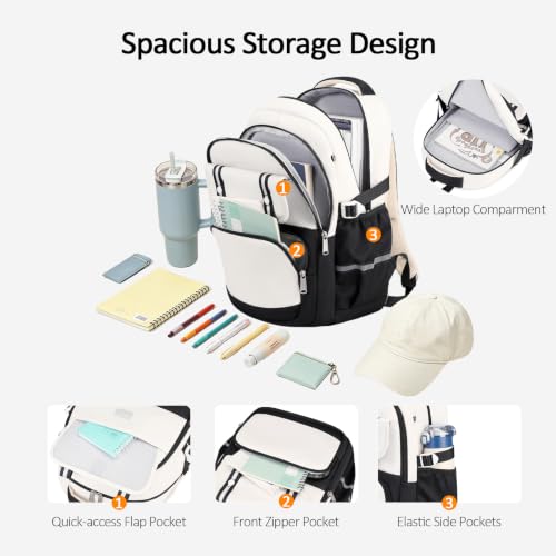 abshoo School Backpack for Teen Girls Laptop Backpack for Women - Image 2