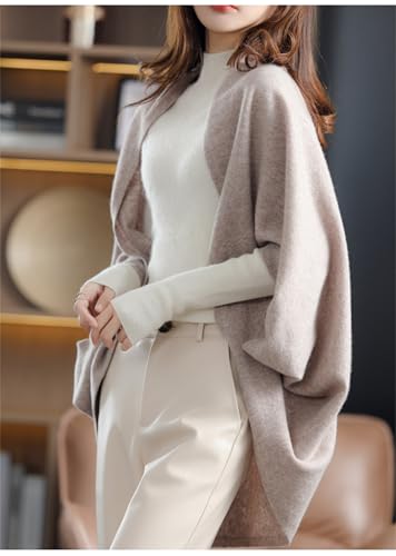 Faux Fleece Warm Dual Purpose Shawl Scarf Women's Winter Soft Lightweight Shrug Wraps with Sleeves3