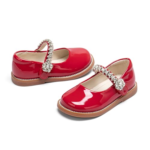 Image of PHIRAMIN Toddler Girl Mary Jane Dress Shoes-Little Girl School Uniform Shoes for Wedding Party