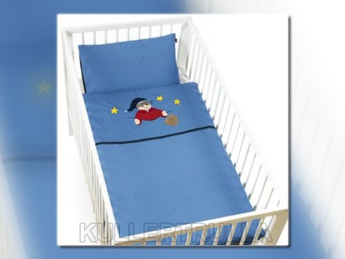 Sterntaler Baby-Bettwäsche Erwin - Kopfkissen & Bettdecke 80x80cm Elefant