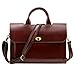 Leathario Mens Retro Leather Briefcase Laptop Bag Business Messenger Bag Cowhide Bag