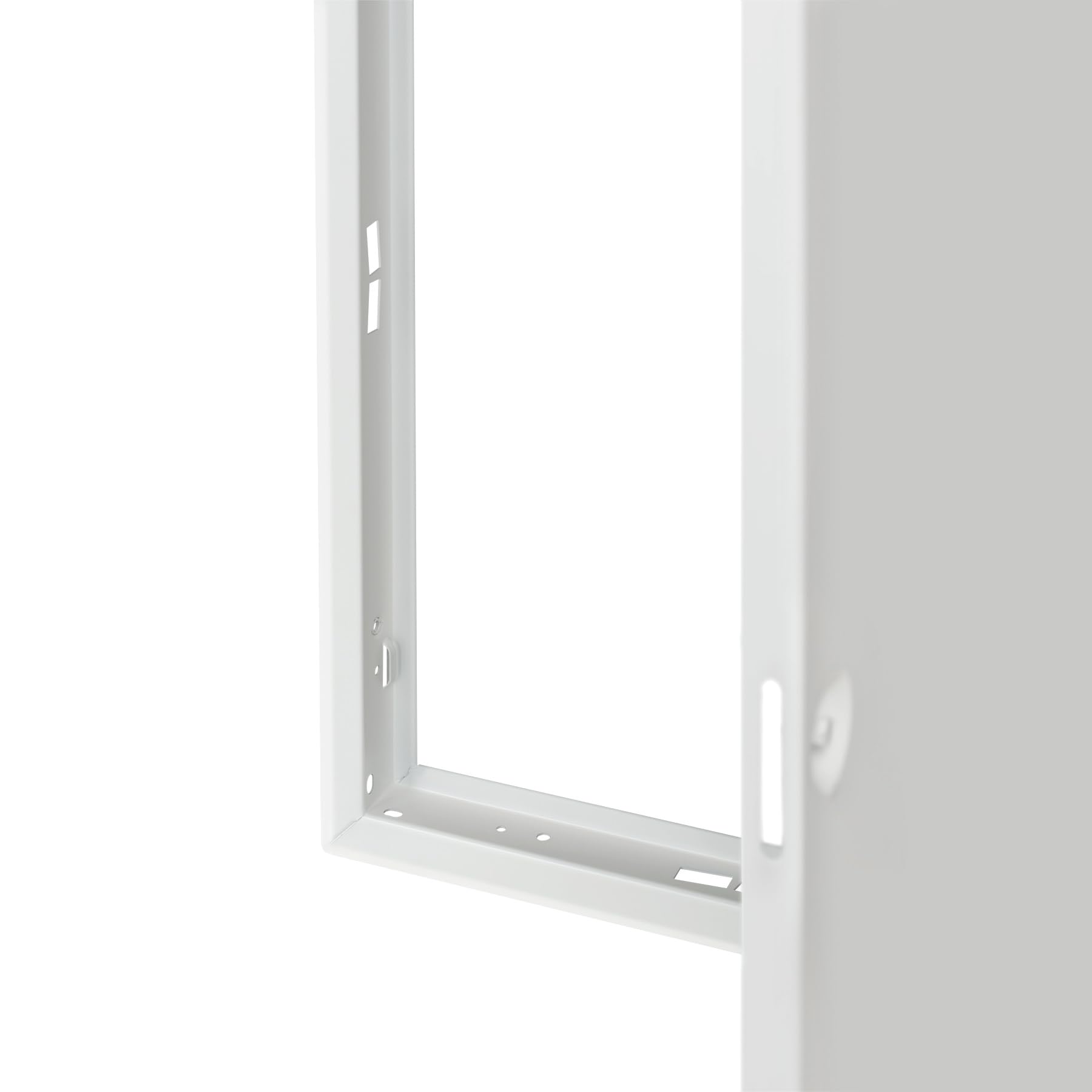 Revisionsklappe 50x100 cm Stahl - 1 mm starke Ausführung mit Vierkantschloss - weiß - MW multi werkzeug