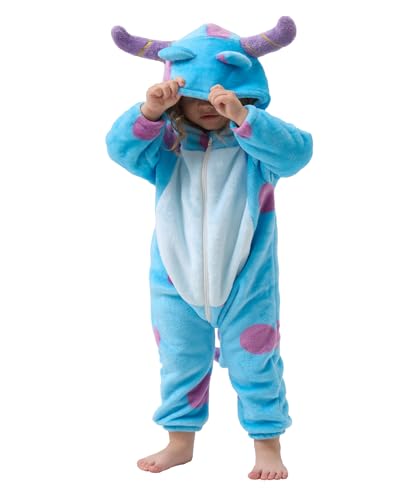 SCOPUCI Unisex Baby Animal Onesie Pajamas Infant Flannel Halloween Cosplay Costume Toddler Christmas Homewear/Sleepwear