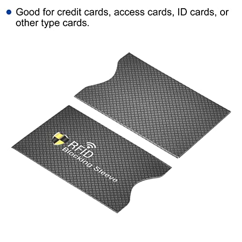 PATIKIL RFID Blocking Credit Card Sleeves, 20 Pack Contactless Protect Holder for NFC Purse, Black4