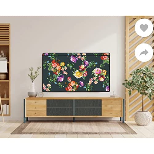 Image of WACKY 43 Inch Smart LED TV Cover PVC Waterproof Printed With Transparent Polythene Layer Compatible for Sony, Mi, Kodak Smart LED TV