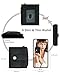 Sunpour Small Wristlet Wallets for Women Keychain Wristlet Wallet RFID Blocking Key Chain Wallet With Zipper Coin Pocket,2 Id Window(Black)