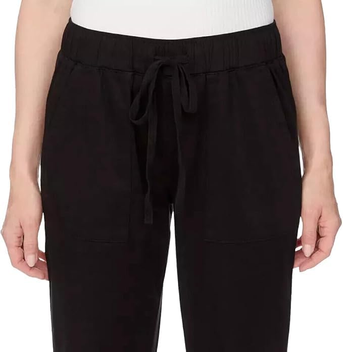Buffalo Womens Tencel Blend Pull On Joggers - Athletic Pants (Black, XL) - Image 2