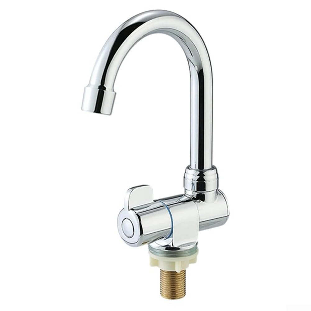 Robinet pliable pour bateau, robinet pliable pour camping-car rotatif à 360 degrés, robinet d'eau froide unique, filetage G1/2 pour évier de cuisine