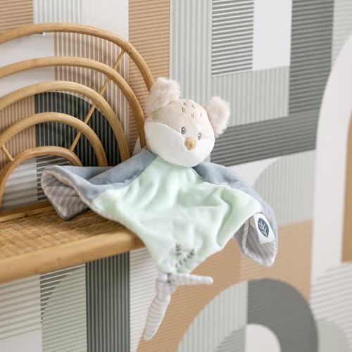 Nattou Comforter Doudou Fox Flo, Oli, Ernest, 40 Cm, Flo Mint Green - 2