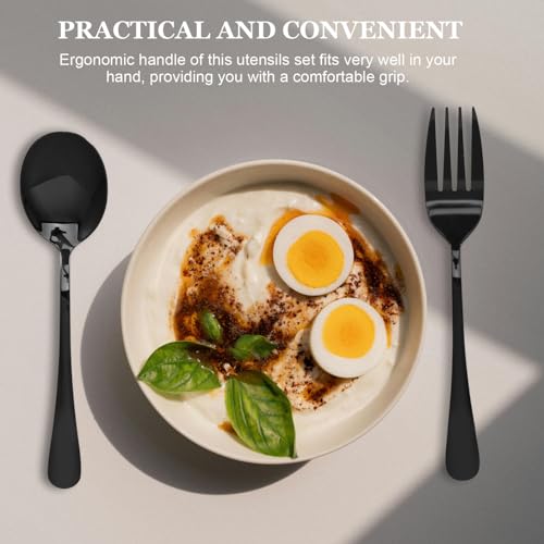SOLUSTRE Conjunto De Utensílios De Servir Em Aço Inoxidável Colheres De Servir Utensílios De Servir
