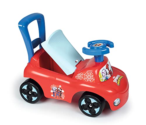 Smoby Porteur auto Spidey Fonction Trotteur Coffre à jouets Butées anti bascule - vue 3