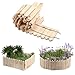 Ollewiellan Beeteinfassung Holz 200×10cm Beetumrandung Rasenkante Holz Flexibler Holzzaun Gartendeko Gartenpalisade für Beeteinfassung, Mähkante Rollborder, Steckzaun Blumenbeet,Natural