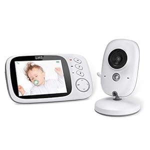 Ghb Babyfoon, 3,2 Inch Smart Babymonitor, Met Tft Lcd-Scherm, Nachtzichtcamera En Temperatuurbewaking (Babyunit Zonder…