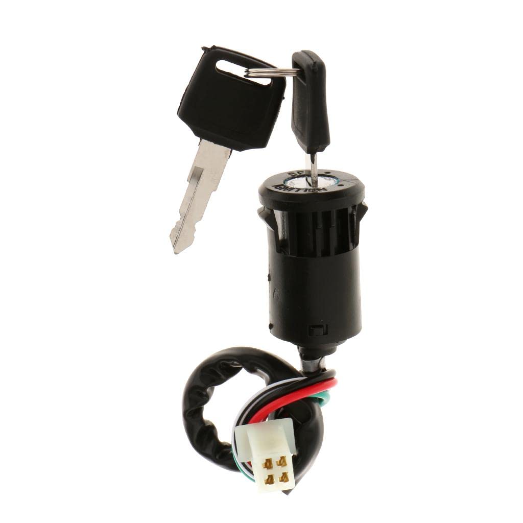 Key Ignition Switch 4 Wire Mini ATV Quad Pocket Dirt Chopper Bike Scooter | Parts & Accessories | ATV Parts | Electrical Components