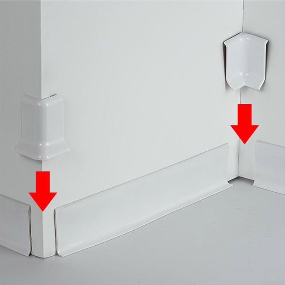 Set 6 Angoli Adesivi Per Battiscopa - Facili Da Applicare, Perfetti Per Interni Ed Esterni - Foto 10