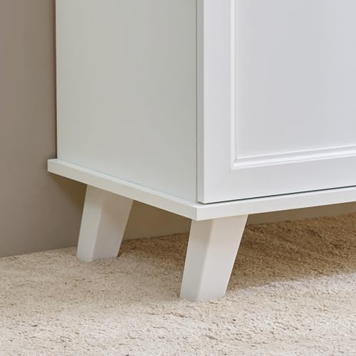 Image of Home Centre | Helios Alton 12 Pairs Shoe Cabinet with Drawer | Engineered Wood | White | 1 Year Warranty