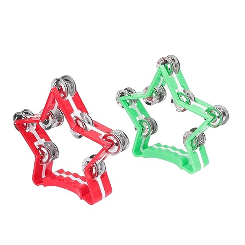 ERINGOGO 2pcs Tambourine Rattle Plastic