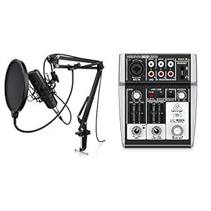 Liam & DAAN Kondensatormikrofon Mikrofonarm – Studiomikrofon Set – Großmembran Kondensatormikrofon Mikrofonarm und…