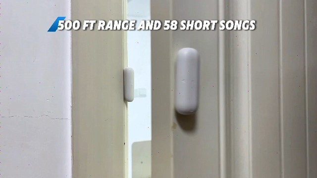 METAK Door Chime, Wireless Door Open Contact Sensor Alarm with 500