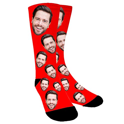 Aolun Calcetines Personalizados Foto,Personalizable Calcetines,Pon tu foto en calcetines para Hombre,Mujer Cover