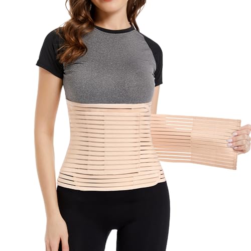 Women Abdominal Binder for Post-Surgery Recovery, Postpartum Belly Band Must-Have for Postpartum Moms – Ideal for C-Section, Hysterectomy, Liposuction, and Tummy Tuck