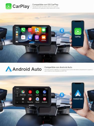 Cámara de salpicadero para motocicleta INNOVV N2 compatible con Android Auto e iOS CarPlay 2