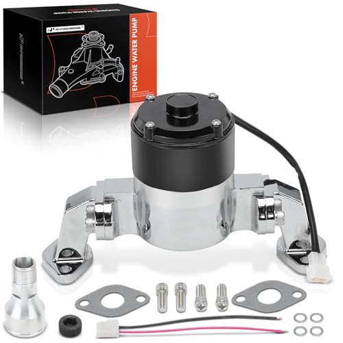 A-Premium HC8020C 35 GPM Chrome Electric Water Pump for Big-Block Chevy
