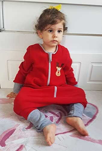 YORNİ, Nakışlı, Uzun Kollu, Oeko-TEX Mikro Polar, Bebek Çocuk Uyku Tulumu, Unisex, TOG 2 (6-18ay) - Görsel 2