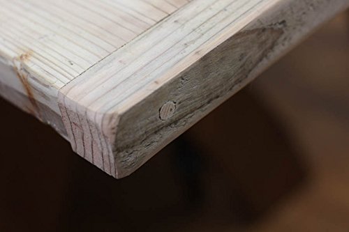 ASHIBA 天板 幅はぎ材 厚35×板幅(奥行)350（２枚あわせ）×長さ1300ｍｍ 足場板 古材 棚板 オーダー 無塗 【平方フィート】