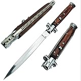 Boar Ridge Wooden Handle Folding Pocket Knife for Outdoor Camping Hunting Hiking Fishing Tools